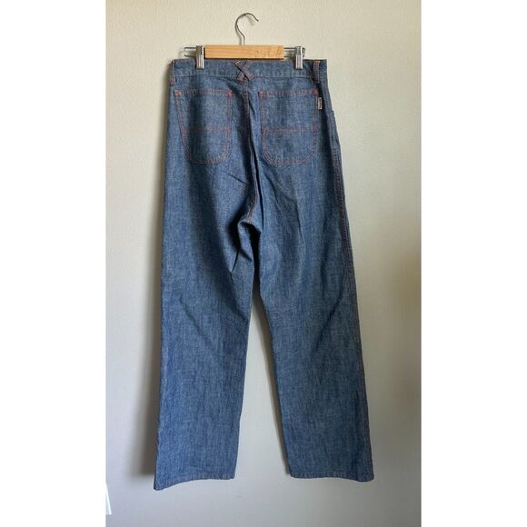 JUDI ROSEN Women's High Waisted Light Wash Wide Leg Stovepipe Jean Size 29 - Picture 2 of 6